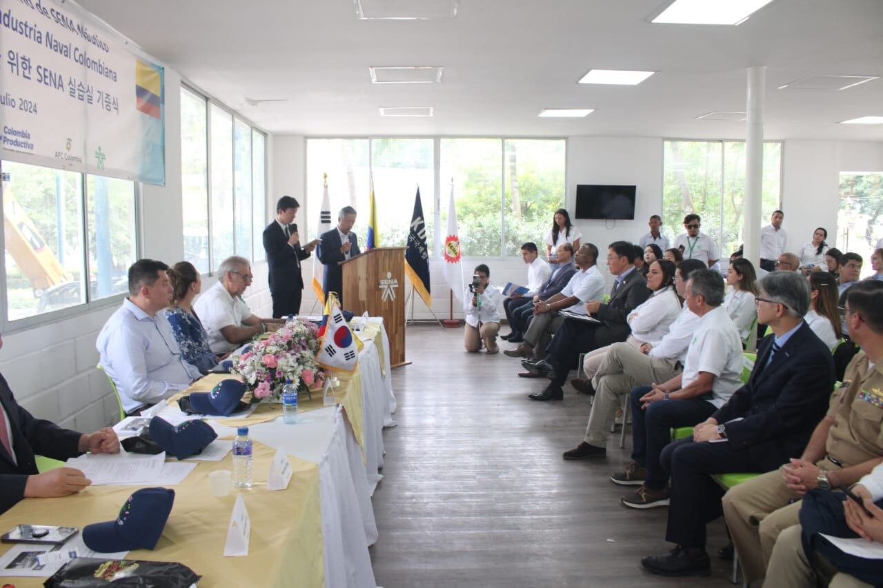 Sena inauguró el primer laboratorio especializado en soldadura para la industria naval; Corea del Sur hizo importante donación