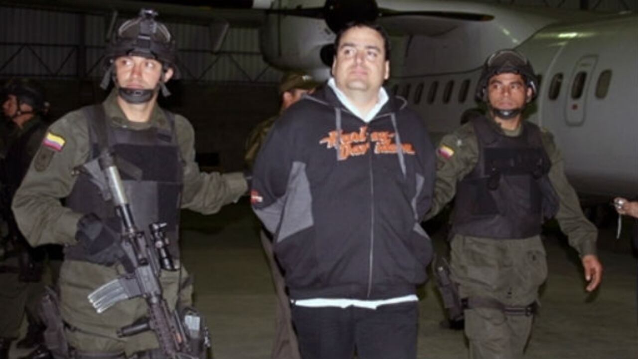 Alias 'Gordo Lindo' en el momento de su extradición.