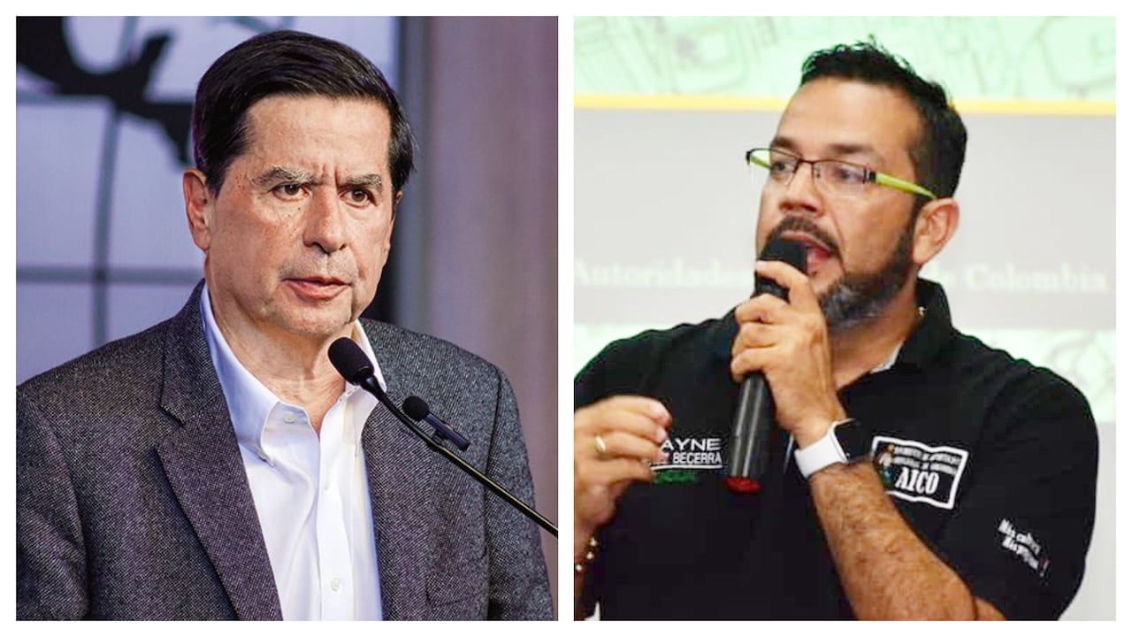 Ministro Cristo y asesor Erwin Jiménez