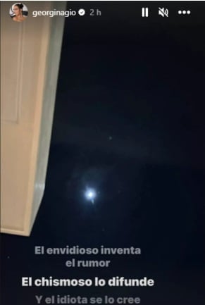 Georgina Rodríguez responde en Instagram a supuestas peleas con Cristiano Ronaldo.