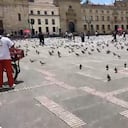 Así está el panorama en la Plaza de Bolívar en la tarde