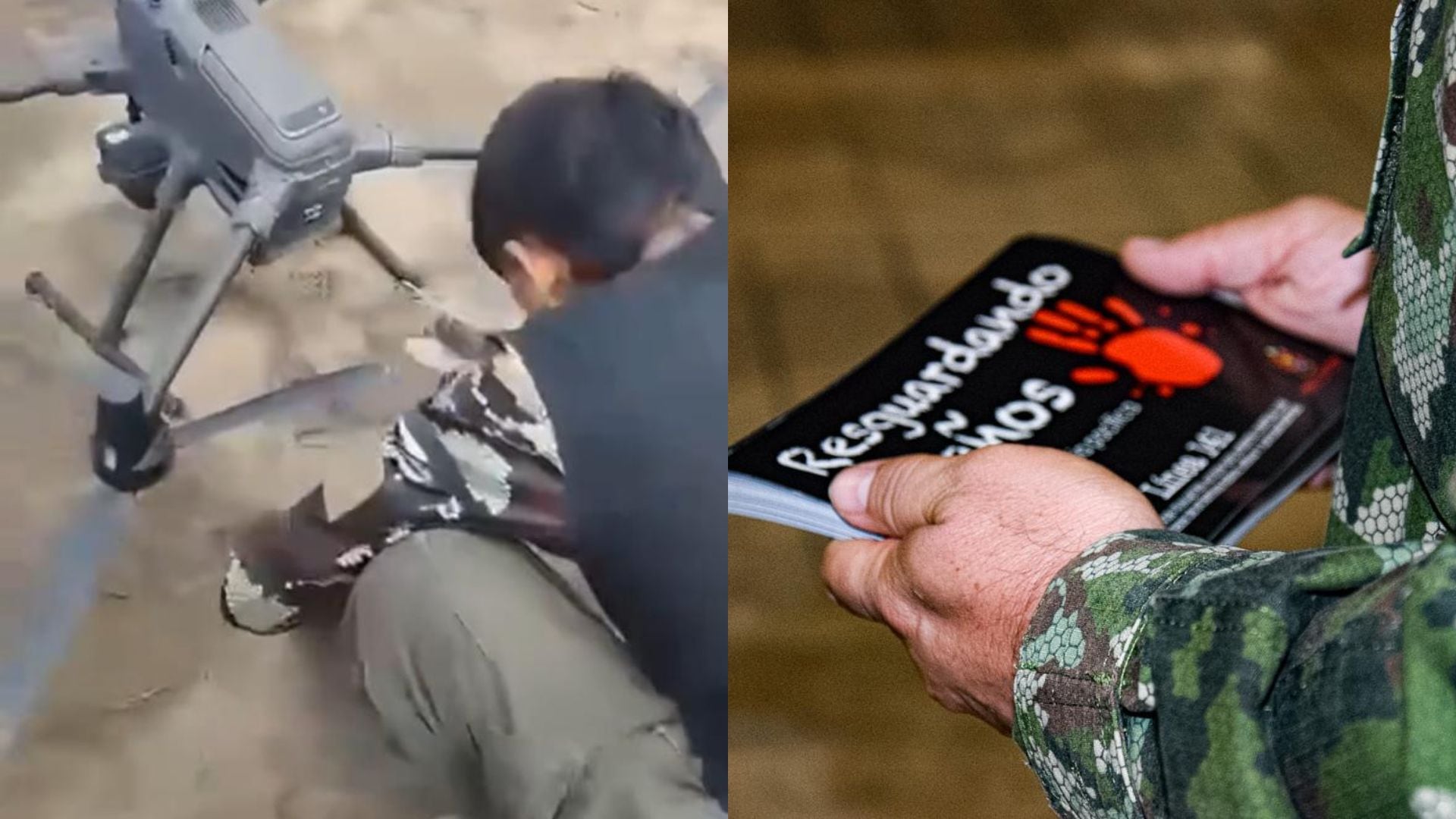 Ejército advierte sobre reclutamiento de menores por parte de grupos armados, tras circulación de video que muestra a un joven manipulando un dron que estaría acondicionado con explosivos