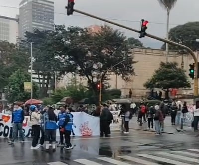 Hay manifestaciones en el centro de la capital.