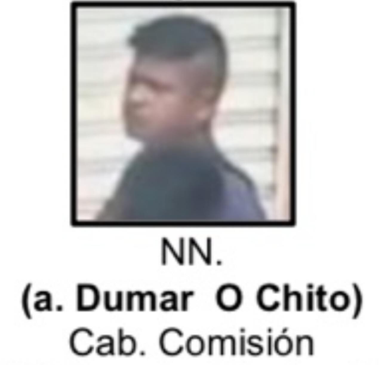 Alias Dumar o Chito , cabecilla del Comando Mayor Central