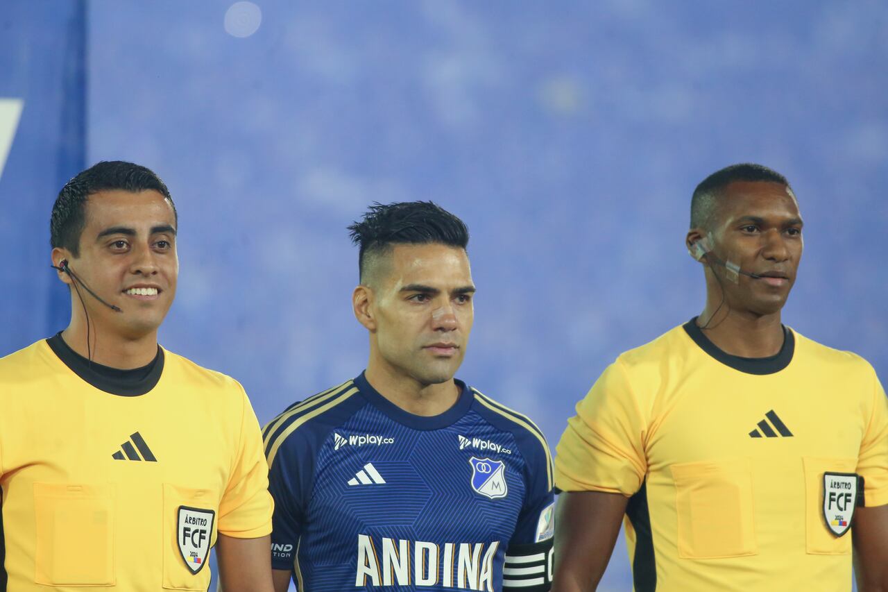 Radamel Falcao Garcia of Millonarios F.C. participates in the match on matchday 5 of the quadrangular semifinals of group A of the Liga BetPlay DIMAYOR II 2024 at the Nemesio Camacho El Campin stadium in Bogota, Colombia. (Photo by Daniel Garzon Herazo/NurPhoto via Getty Images)
