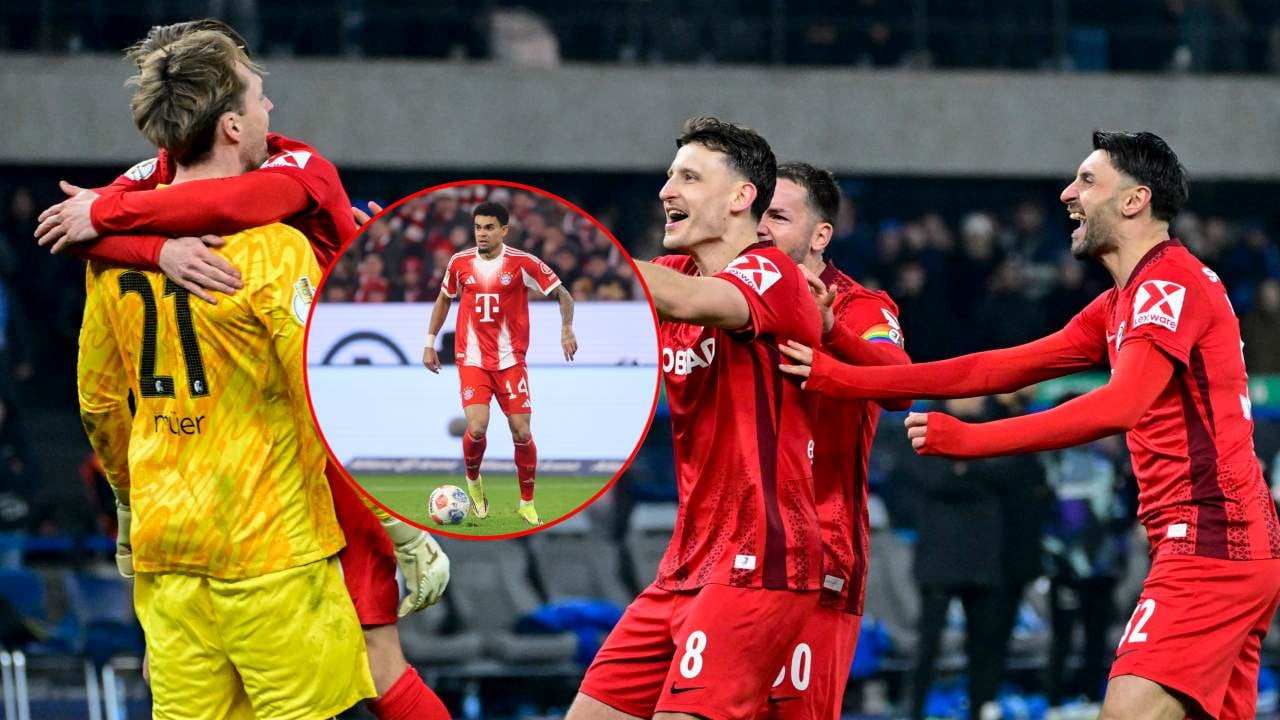 Friburgo celebra el paso a la Copa de Alemania.