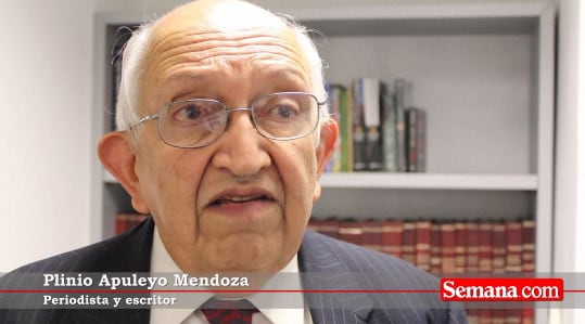 “Marco para la paz debe derrumbarse”, dijo Plinio Apuleyo Mendoza.