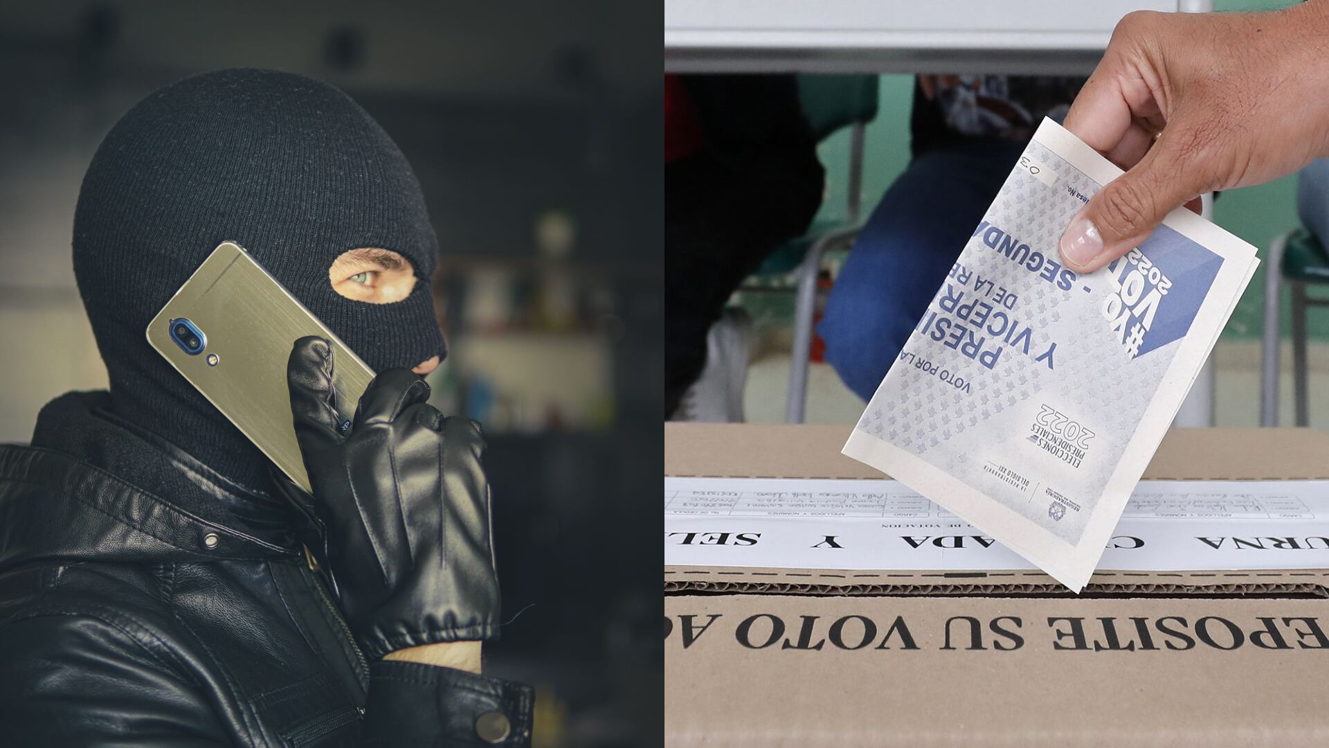 Alerta por amenazas a candidatos en Antioquia. Imagen de referencia de amenaza y votaciones.