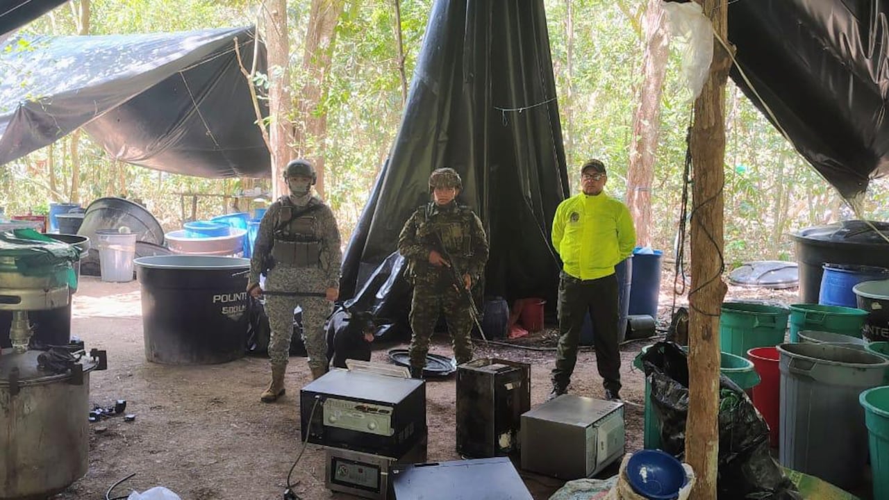 Laboratorio destruido en Casanare.