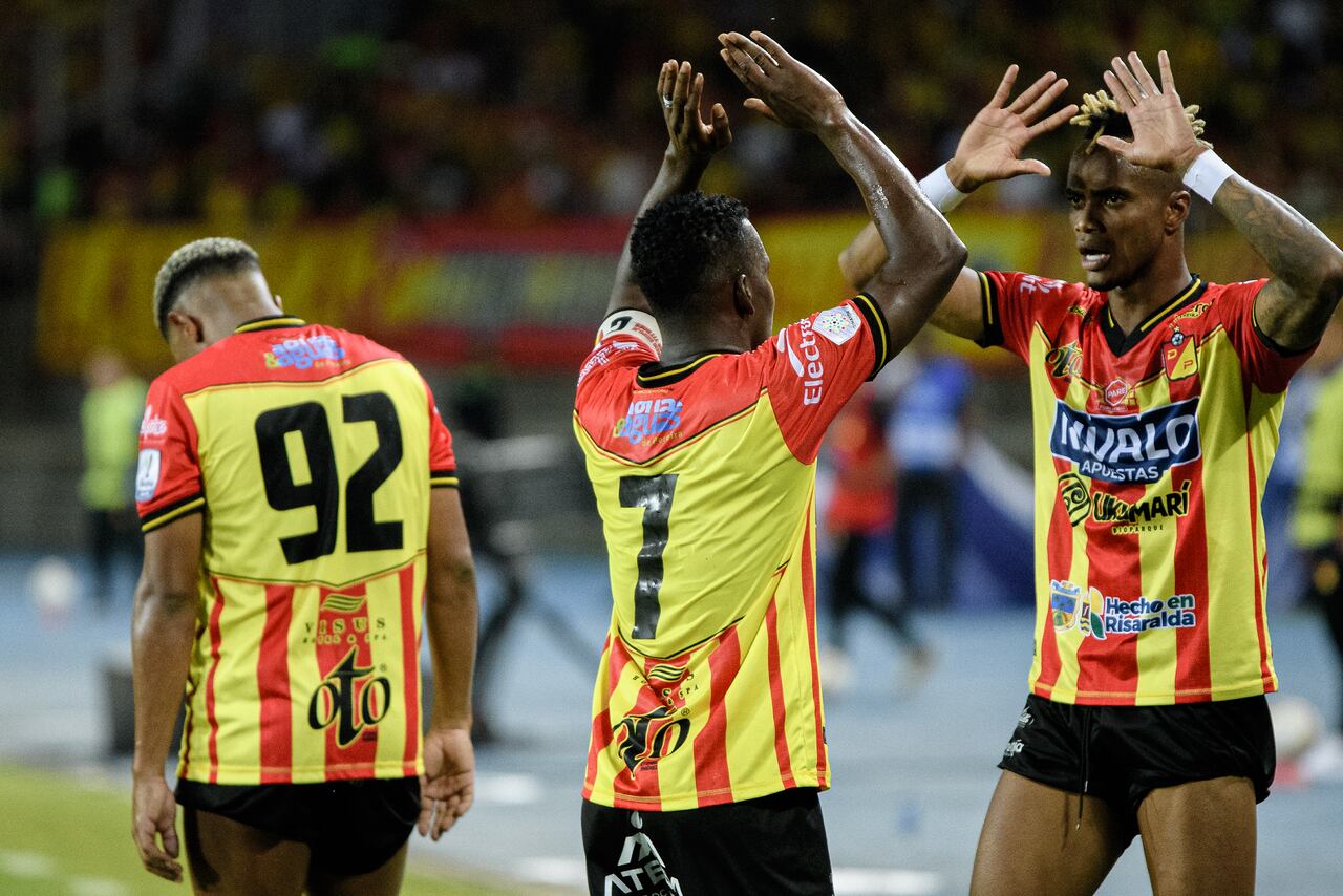 Imagen del partido de la fecha 10 de la Liga colombiana entre Deportivo Pereira y América de Cali por el primer semestre de la Liga colombiana.