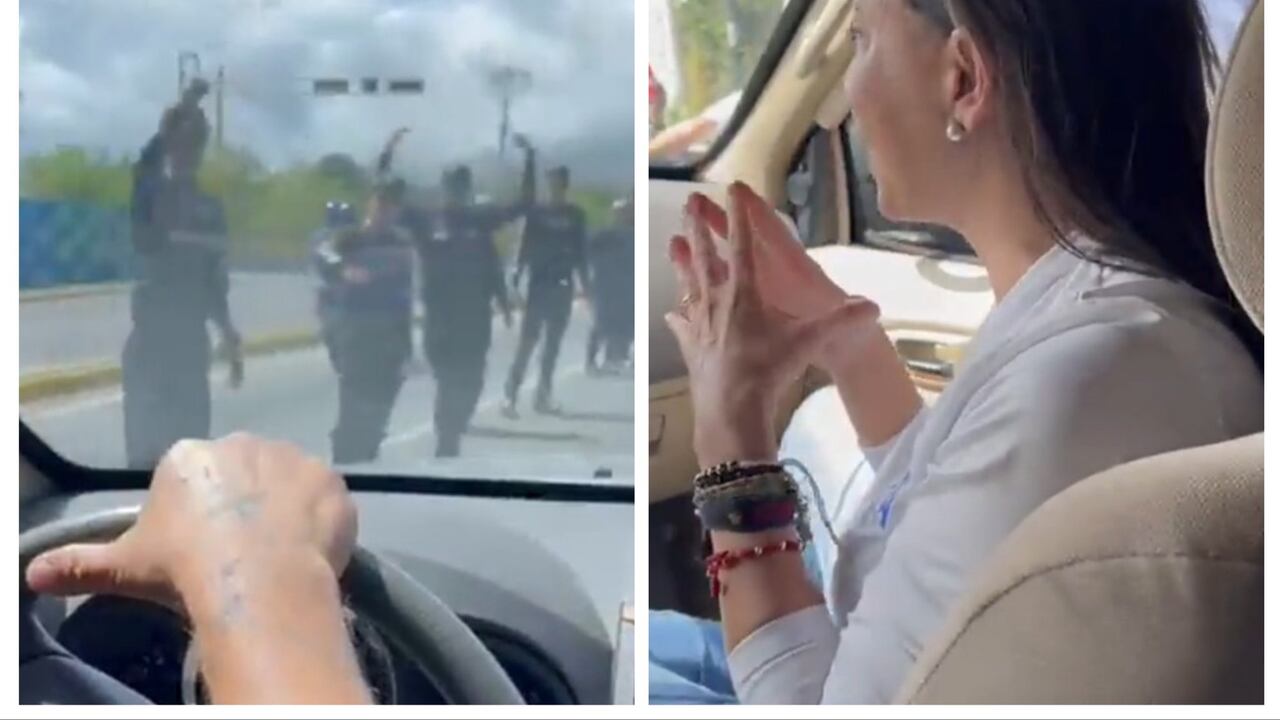 El apoyo de la candidata opositora se ha hecho sentir por parte de algunos uniformados venezolanos.