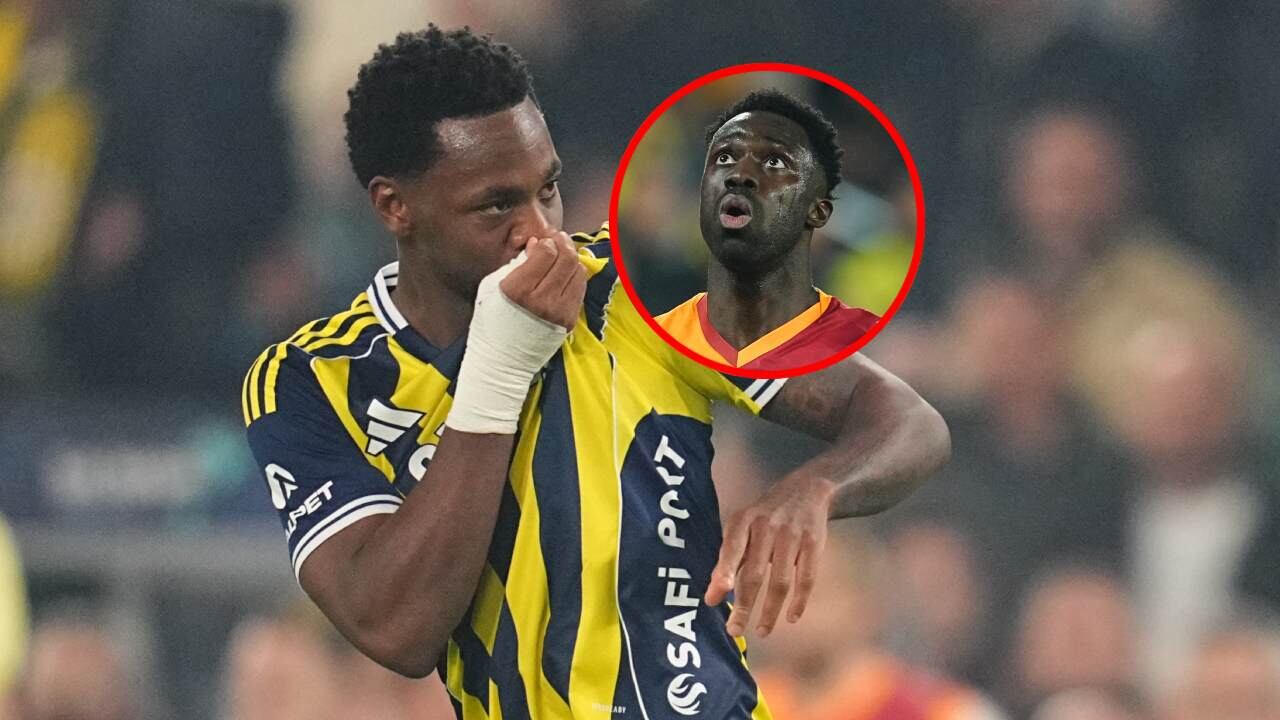 Jhon Durán celebra el gol ante Galatasaray / Dávinson Sánchez, defensa colombiano.