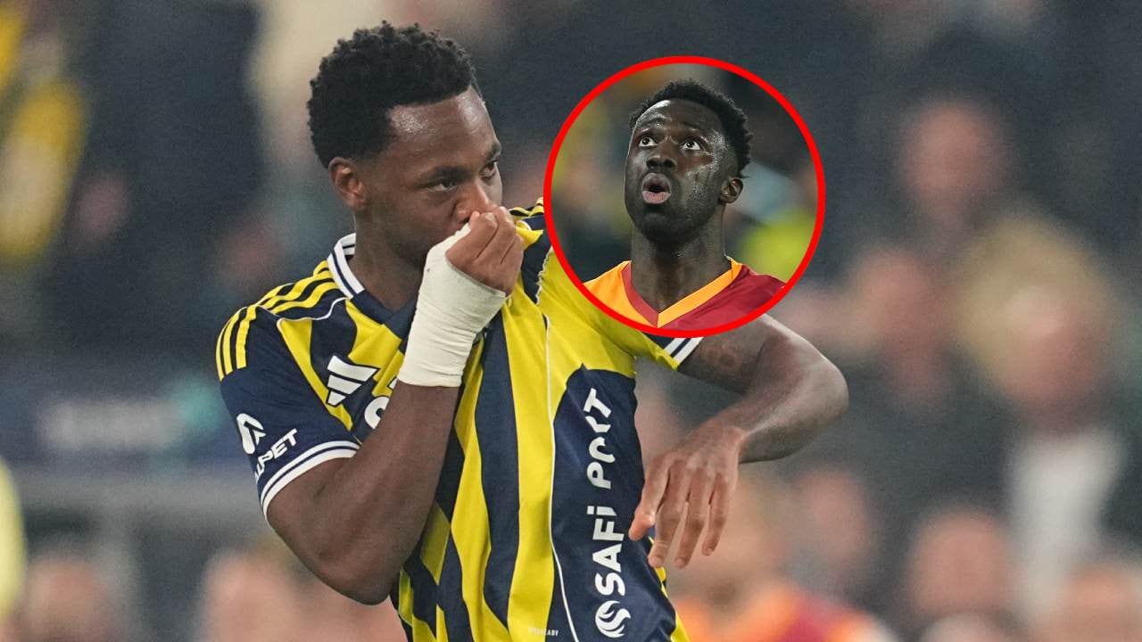 Jhon Durán celebra el gol ante Galatasaray / Dávinson Sánchez, defensa colombiano.