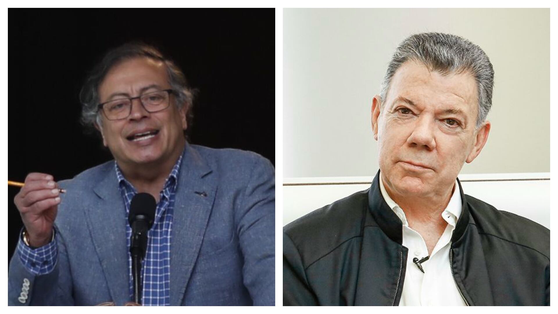 El presidente Gustavo Petro ha sostenido diferencias con Juan Manuel Santos.