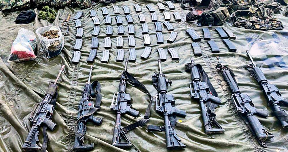 El armamento que se ha usado en contra de las Fuerzas Militares.