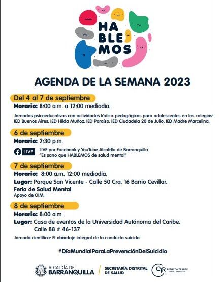 Esta es la agenda que actualmente manejan