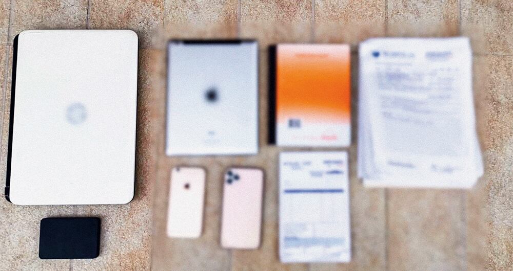 Material decomisado a alias El Turco.