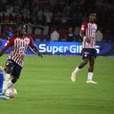 Imagen del partido de ida de la final de la Superliga de Colombia 2024 entre el Junior de Barranquilla y Millonarios.