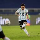 Lionel Messi con la Selección Argentina.