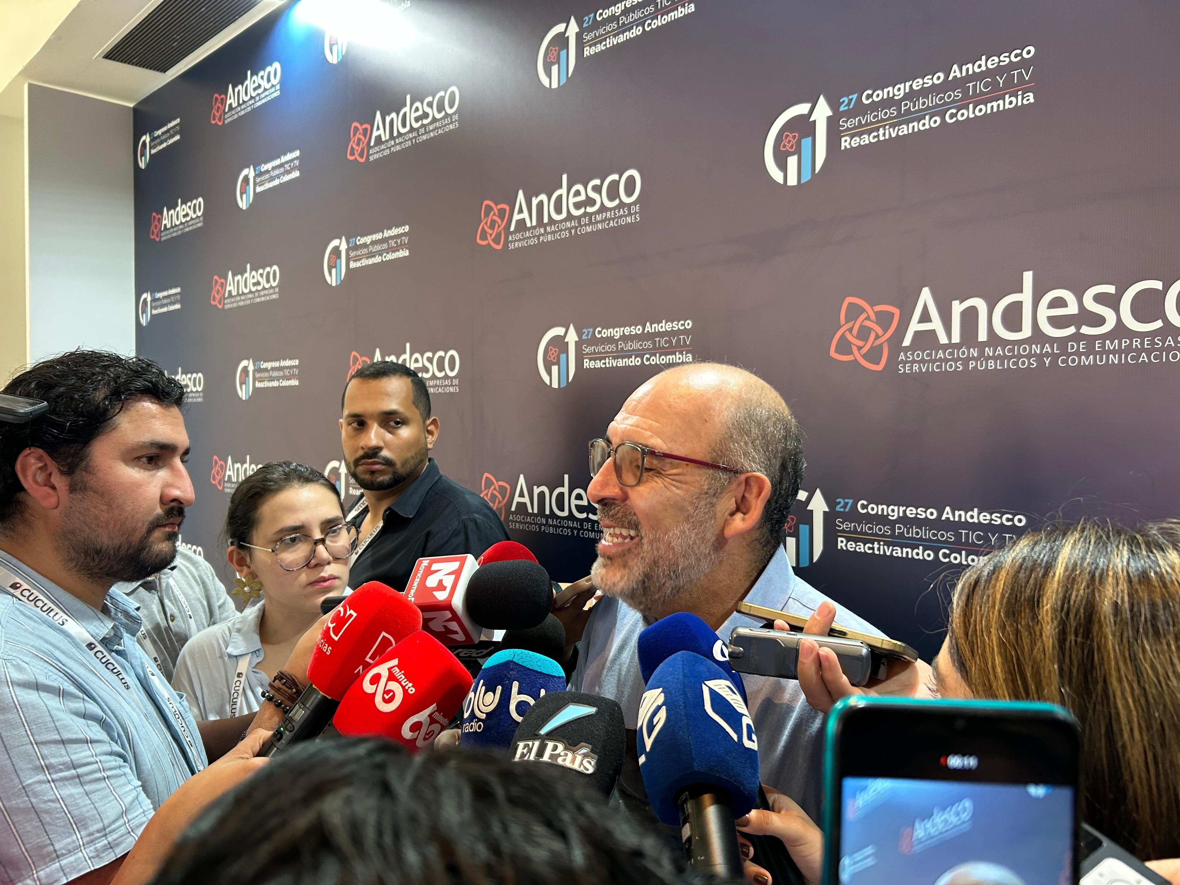 Camilo Sánchez, director de Andesco, en el congreso de este gremio en Cartagena.