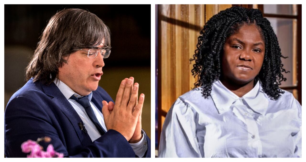 El periodista peruano Jaime Bayly y la vicepresidenta Francia Márquez