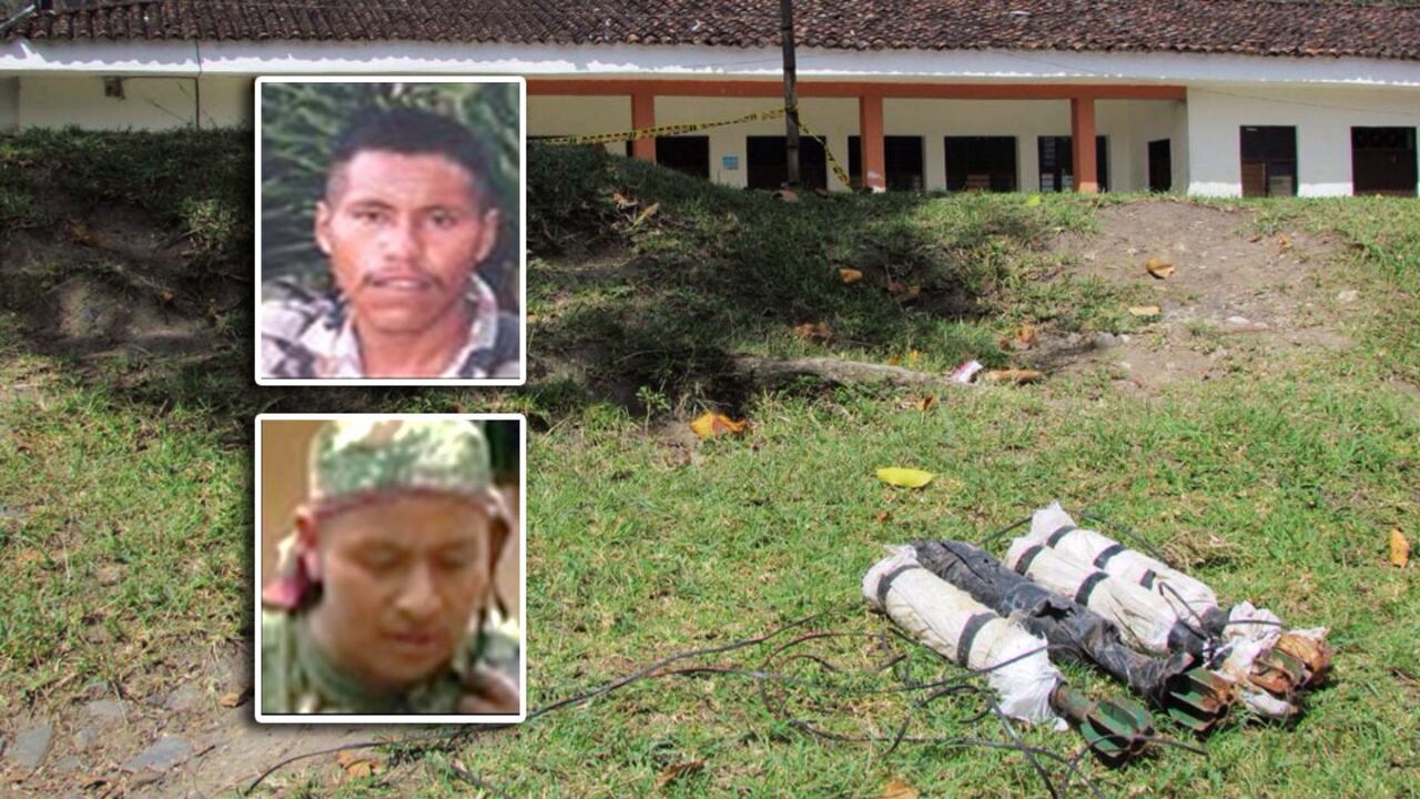 Estos son alias 'Duber' y alias 'Machoman', los responsables del reciente campo minado que se descubrió cerca del colegio del corregimiento de San Andrés de Pisimbalá.