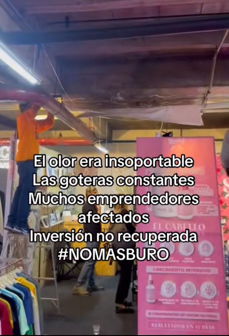 Esta es una denuncias que hizo, a través de TikTok, una de las emprendedoras.
