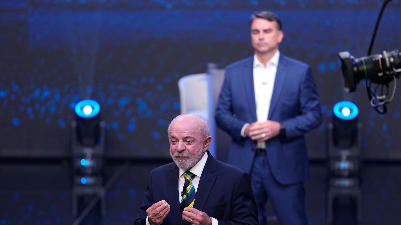 Lula da Silva y Flávio Bolsonaro.