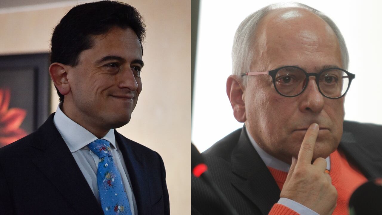 De izquierda a derecha: Luis Carlos Reyes y José Obdulio Gaviria.