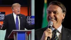 Donald Trump, expresidente de Estados Unidos; Jair Bolsonaro, expresidente de Brasil.