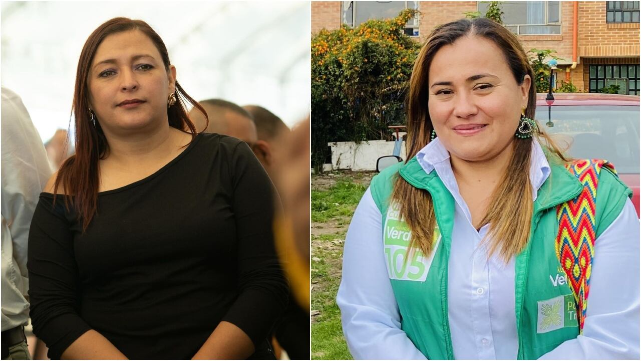 Diputada de Cundinamarca Angélica Gómez y la líder departamental Patricia Triviño.