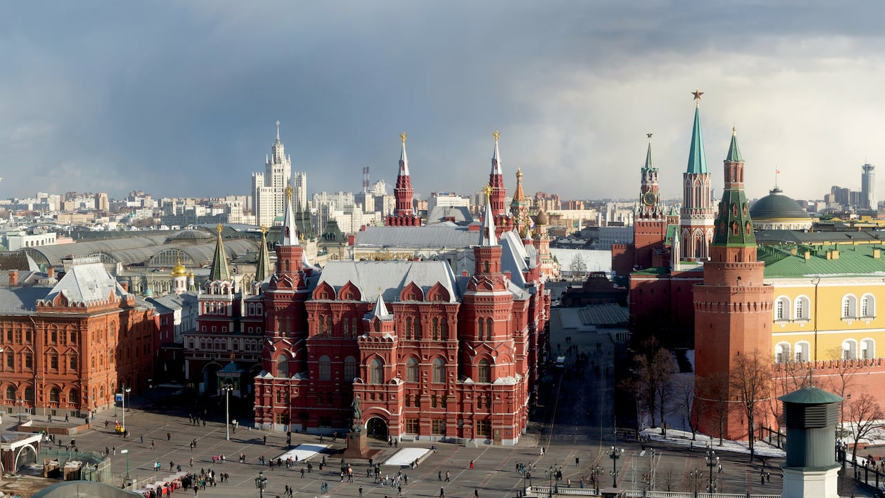 Vista del centro de Moscú a la luz del día