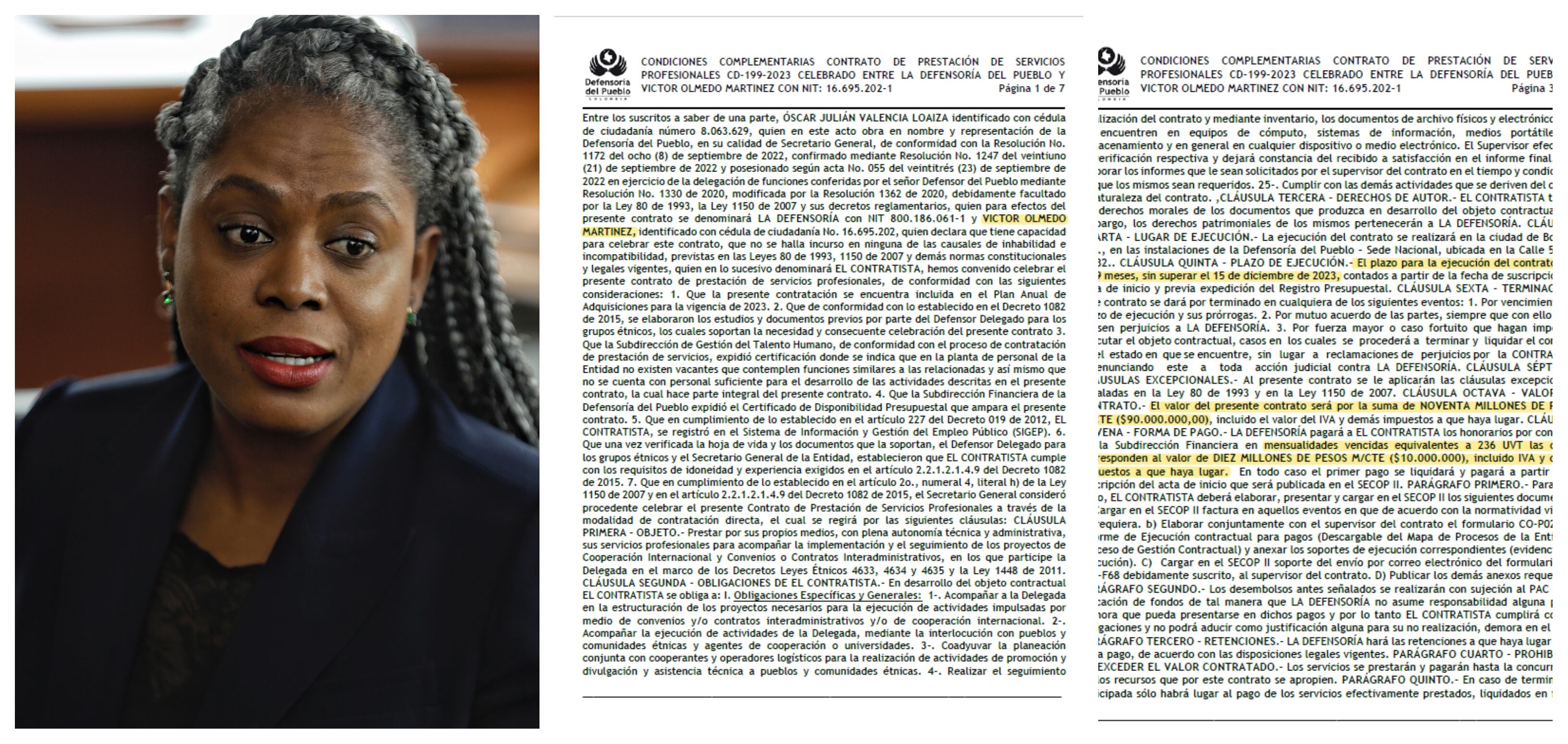 Olmedo recibe un promedio mensual cercano a los 10 millones de pesos.