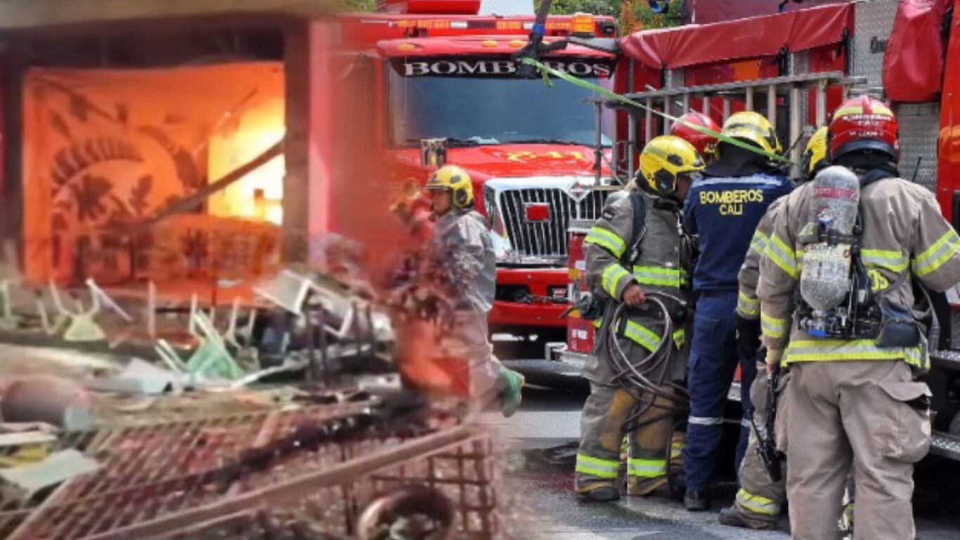 Incendio tras explosión sacude el barrio San Pedro: Bomberos atendieron la emergencia