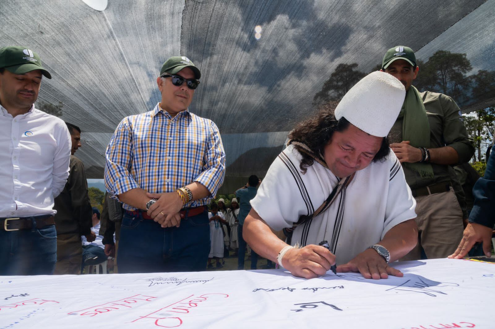 Presidente Iván Duque en la Sierra Nevada de Santa Marta.