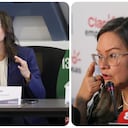 Luz Stella Murgas, presidenta de Naturgás, y Cielo Rusinque, superintendente de Industria y Comercio.