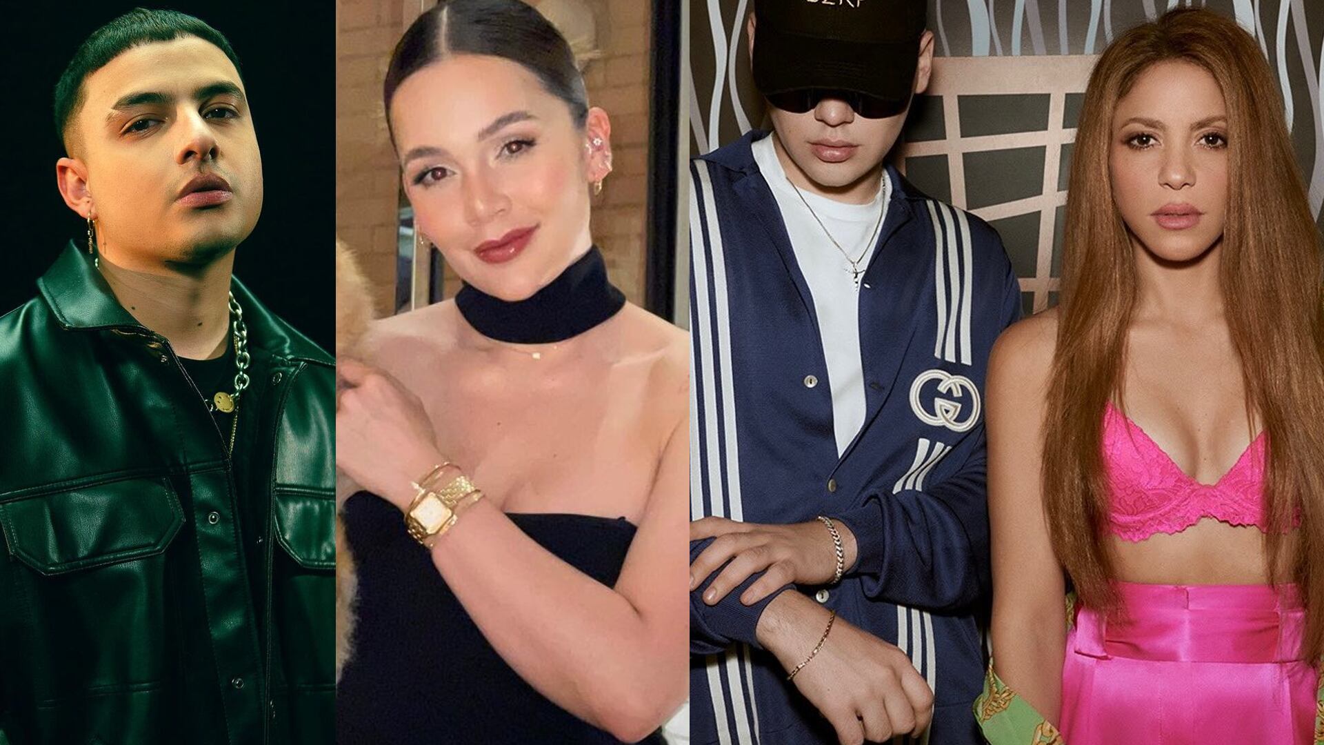 Al final todas las luminarias colombianas y el argentino terminaron relacionadas por el amor... Y el desamor. Fotos: Instagram @keityn, @linatejerio, @shakira.