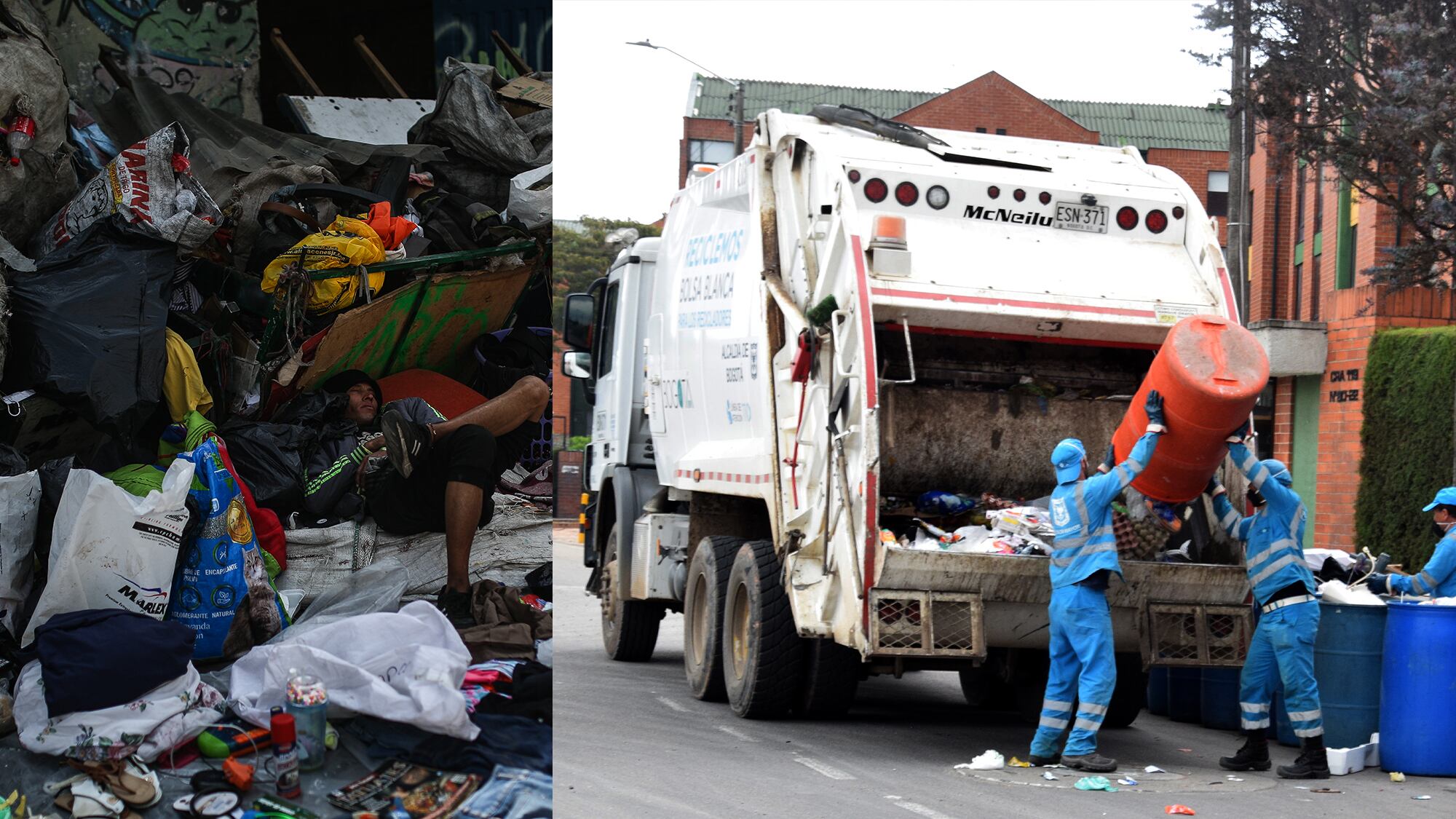 Crece la alerta por la recolección de basuras en Bogotá.
