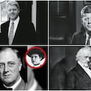 Bill Clinton, John F. Kennedy, Franklin Delano Roosevelt y James Buchanan.
