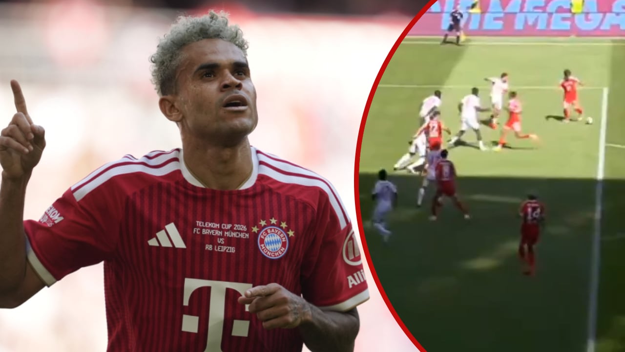 Luis Díaz marcó gol tempranero en el amistoso de Bayern Múnich vs. RB Leipzig.