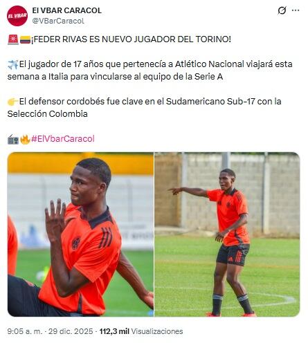 Pantallazo X: @VBarCaracol