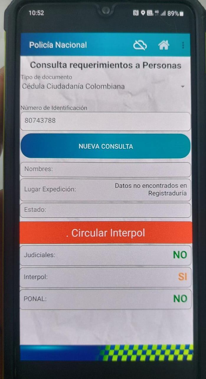 Policía capturó a uno de los más buscados con circular azul de interpol