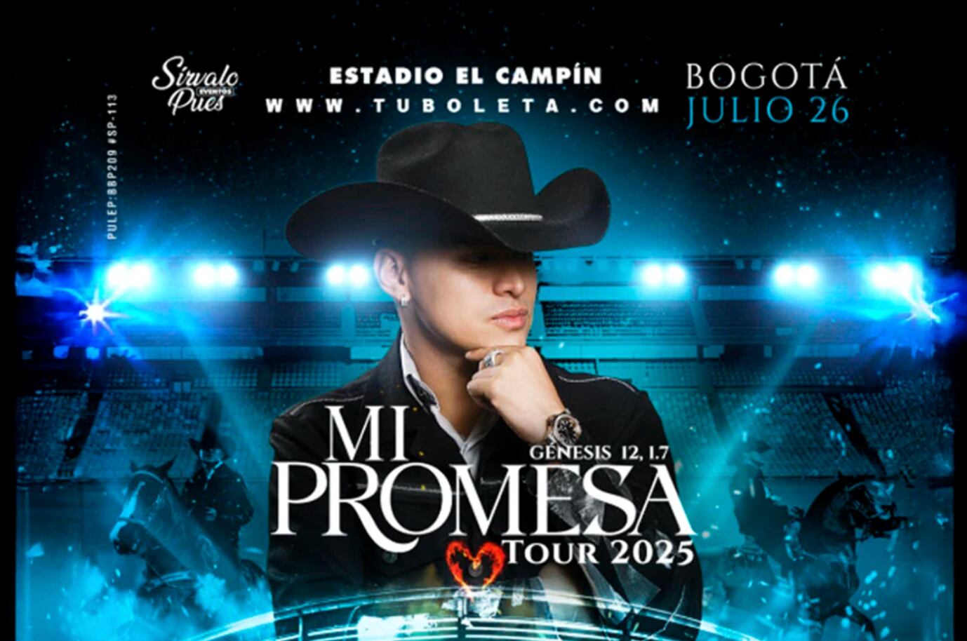 Yeison Jiménez se presentará en el Estadio Nemesio Camacho El Campín el próximo 26 de julio