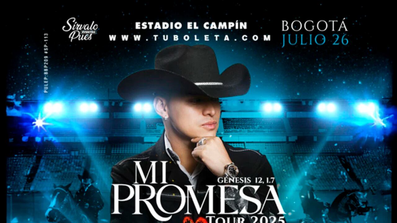 Yeison Jiménez se presentará en el Estadio Nemesio Camacho El Campín el próximo 26 de julio