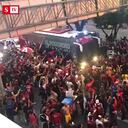 Aglomeraciones de los hinchas del DIM