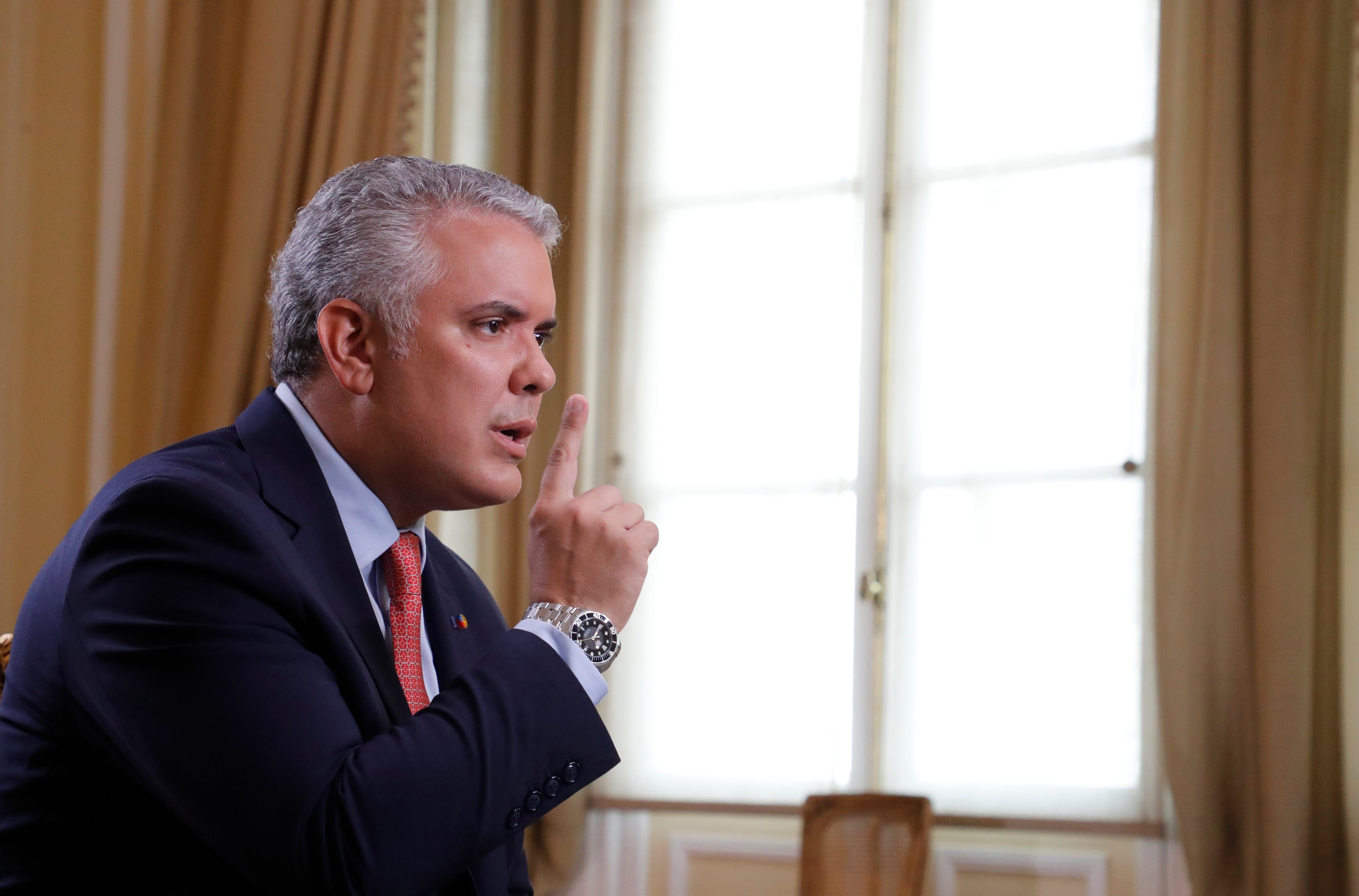 Presidente Iván Duque Márquez en entrevista con Edulfo Peña Macroeditor de revista Semana
Bogotá dic 27 del 2021
Foto: Guillermo Torres Reina / Semana