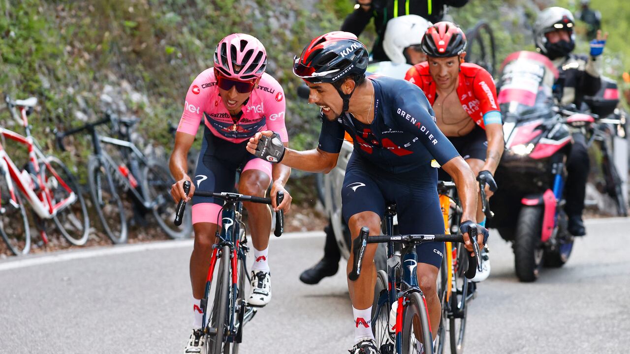 Daniel Martínez y Egan Bernal