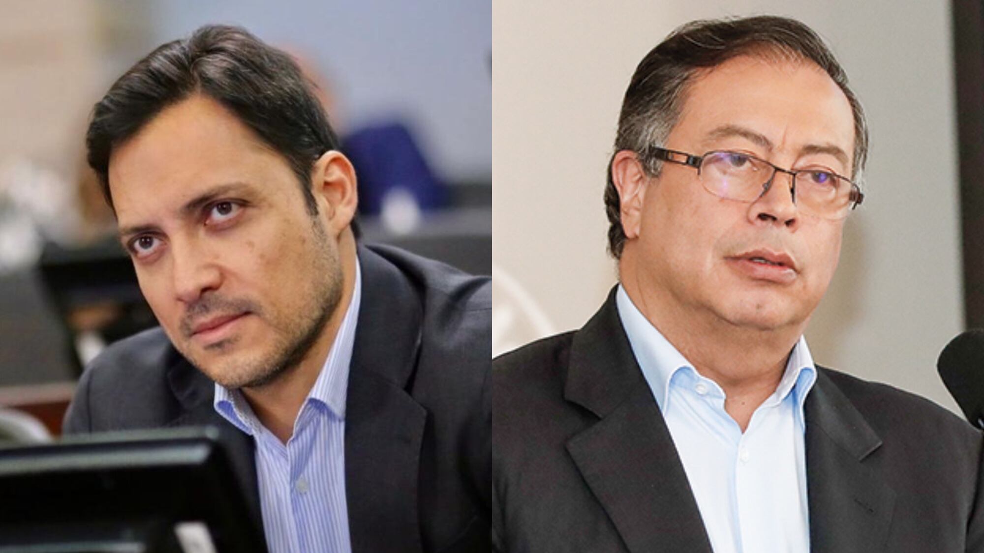 Senador Carlos Fernando Motoa y el presidente Gustavo Petro.