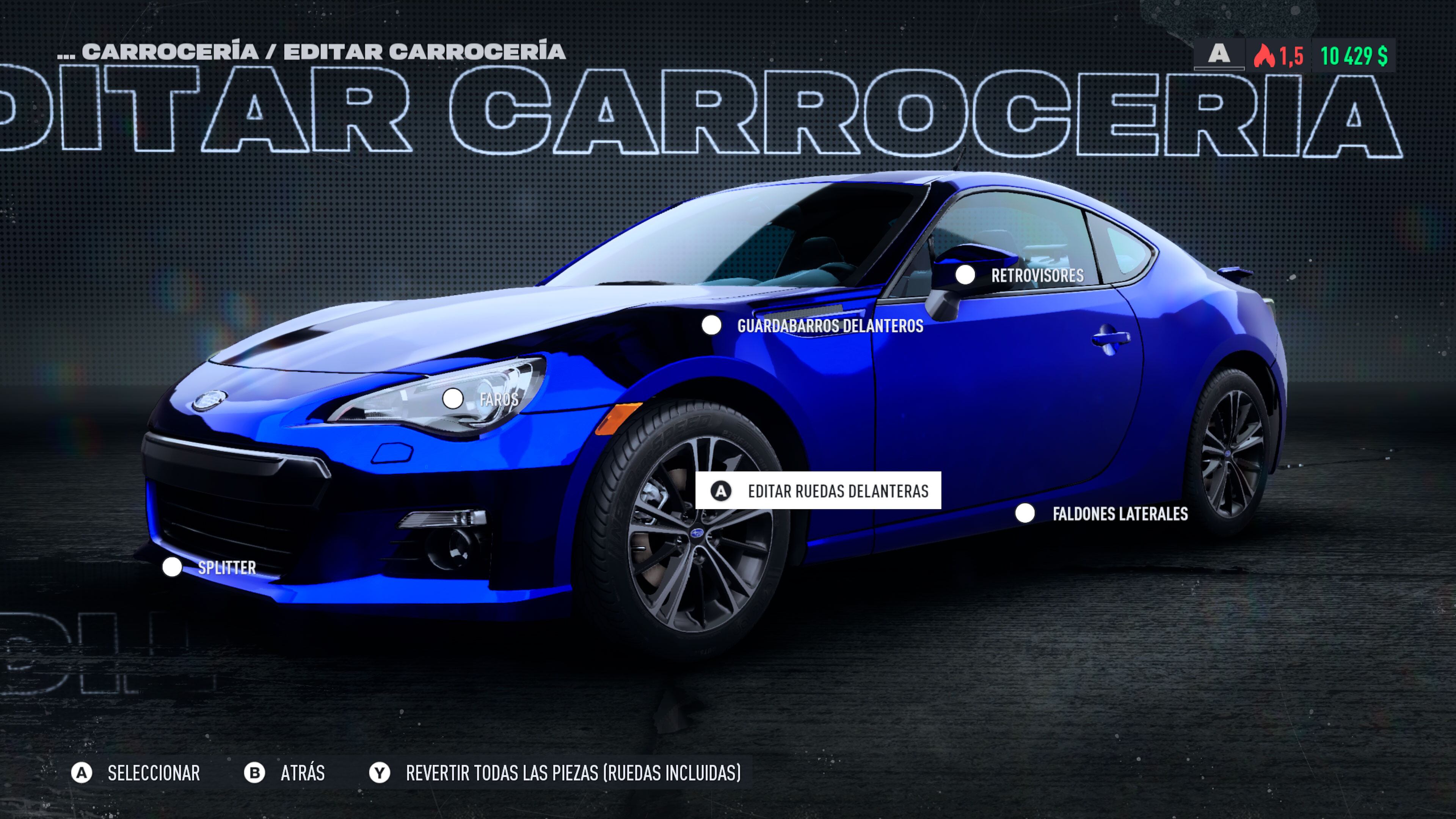 Need for Speed Unbound ofrece varias opciones para personalizar y mejorar a los automóviles.