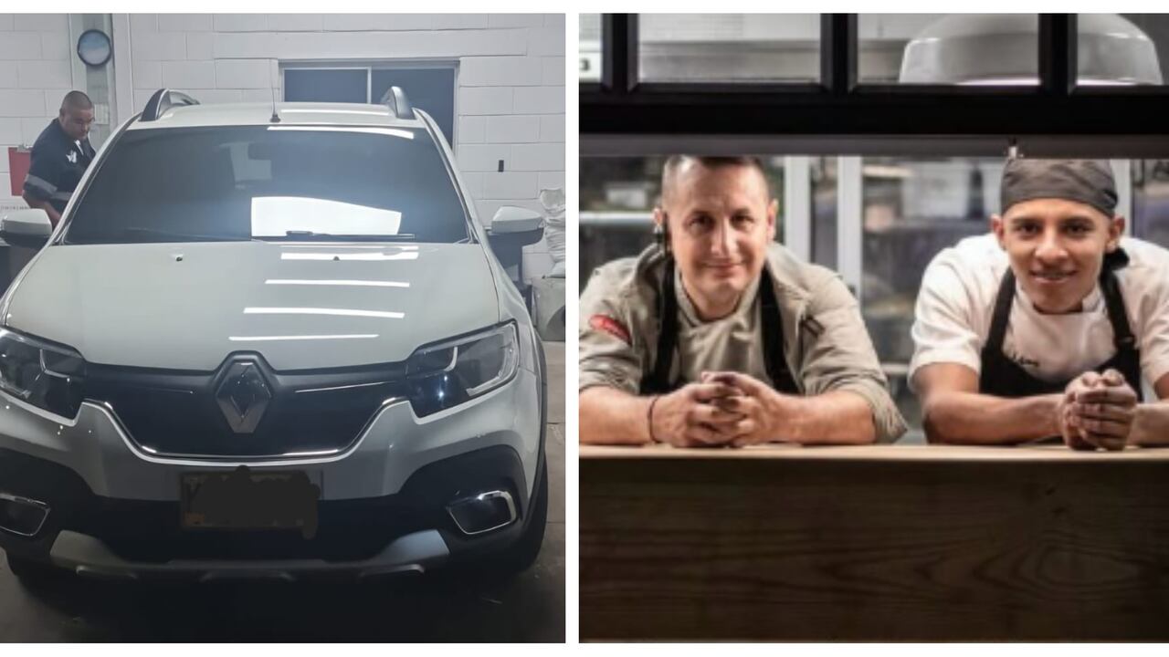 Carros implicados en la muerte de Martín Elías Erazo y el chef Jorge Luis Galeano, en Las Palmas.